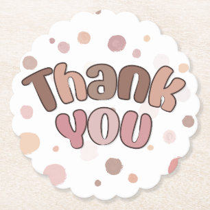 Thank you  paper coaster