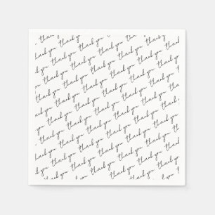 Thank You Paper Napkins Script