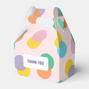 Thank You Pastel Confetti Favour Box
