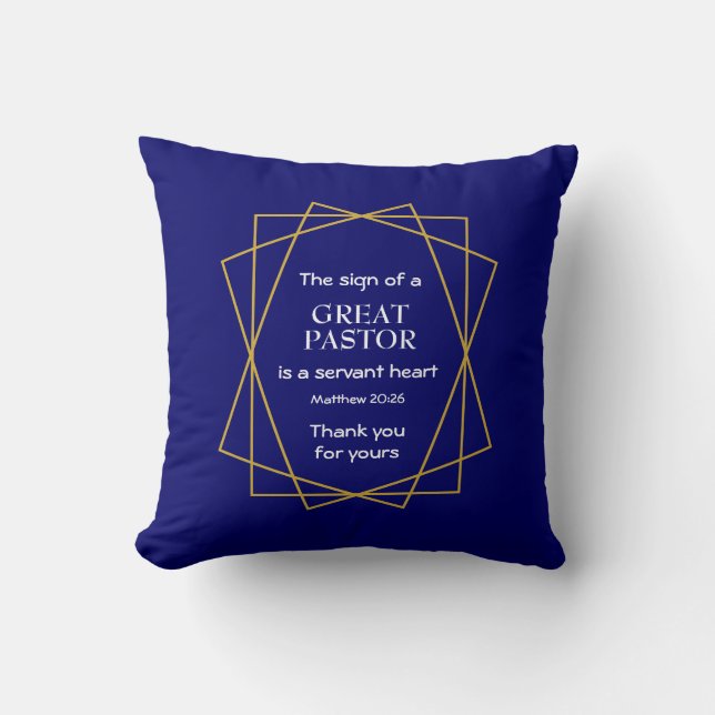Thank You Pastor Appreciation Cushion (Front)