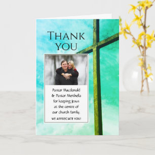 Thank You Pastor Appreciation Custom Photo Card