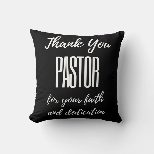 Thank You Pastor For Your Faith Cushion (Front)