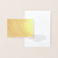 Thank You Pattern Simple Minimal Typography Folded
