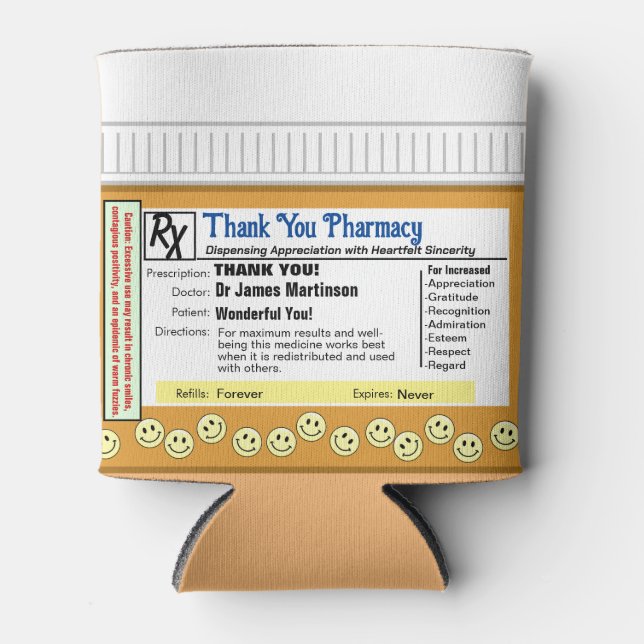 Thank You Pharmacy Can Cooler (Front)
