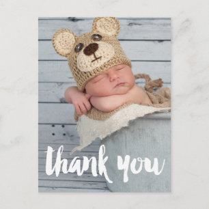Thank You Photo Baby Birth Announcement Postcard