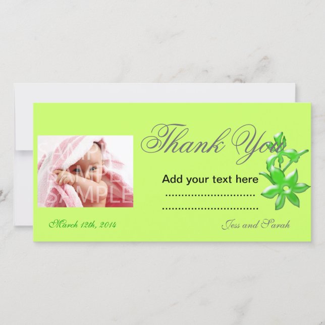 Thank you photo card (Front)