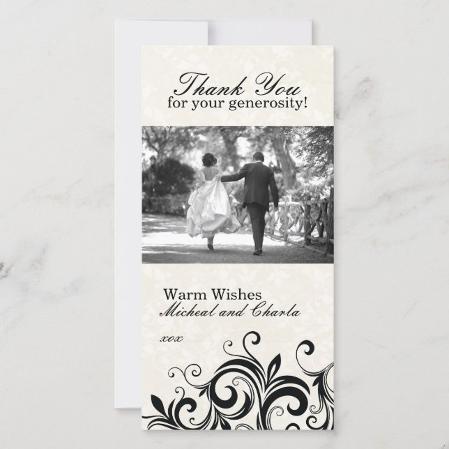 Thank You Photo Card (4x8) (Front)