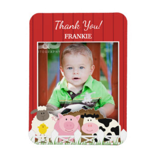 Thank You Photo Farm 3x4 inches Premium Magnet