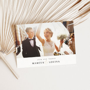 THANK YOU photo modern elegant ampersand long