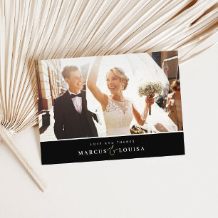 THANK YOU photo modern elegant ampersand long