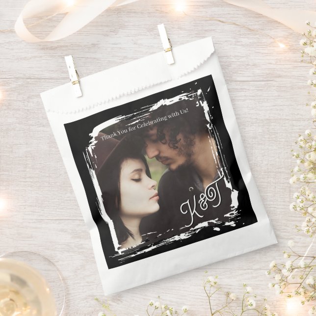 Thank You | Photo Template Wedding Favour Bag (Clipped)