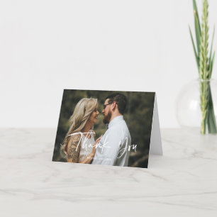 Thank You Photo Wedding Card