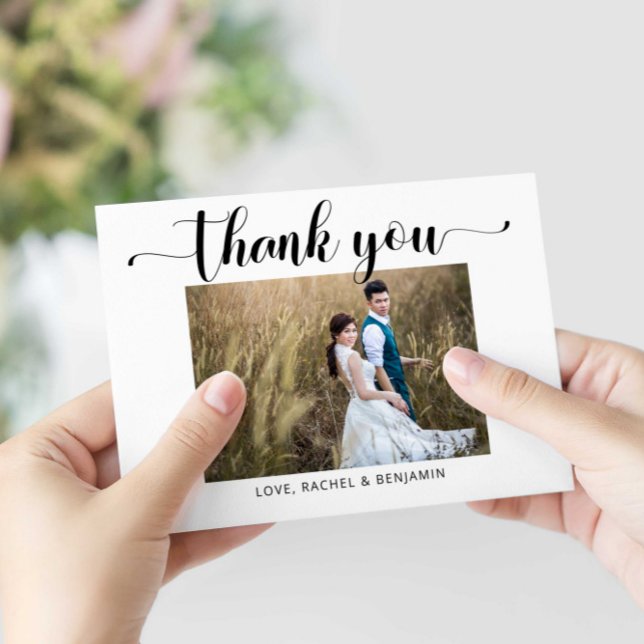 Thank you Photo Wedding Script Elegant Modern (Creator Uploaded)