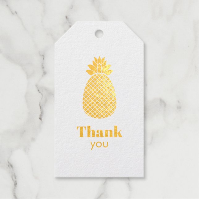 Thank you pineapple gift tags (Front)