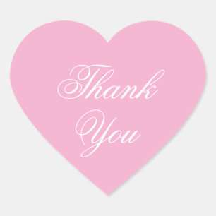 Thank You Pink Girly Sticker
