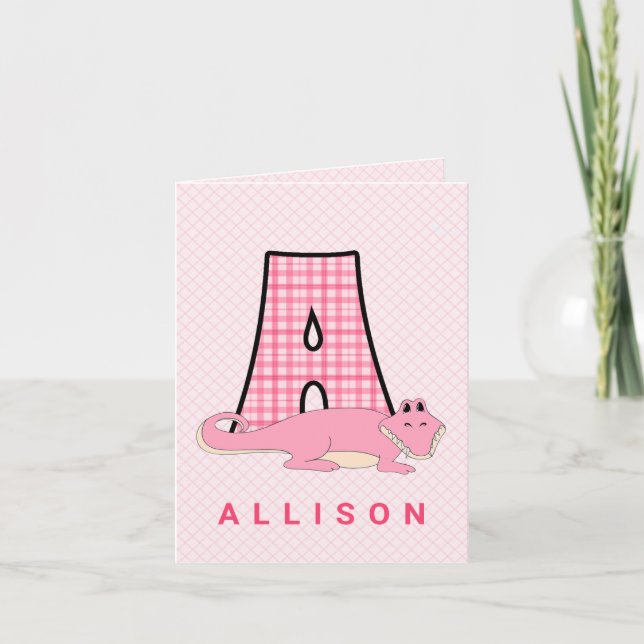 Thank You Pink Monogram A for Kids (Front)