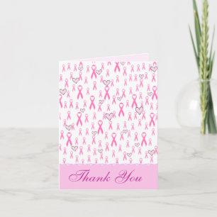 Thank You,Pink Ribbons-I Care!_ You Card