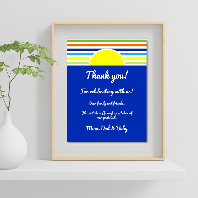 Thank You Please Take Favour Summer Stripes Shower (Creator Uploaded)