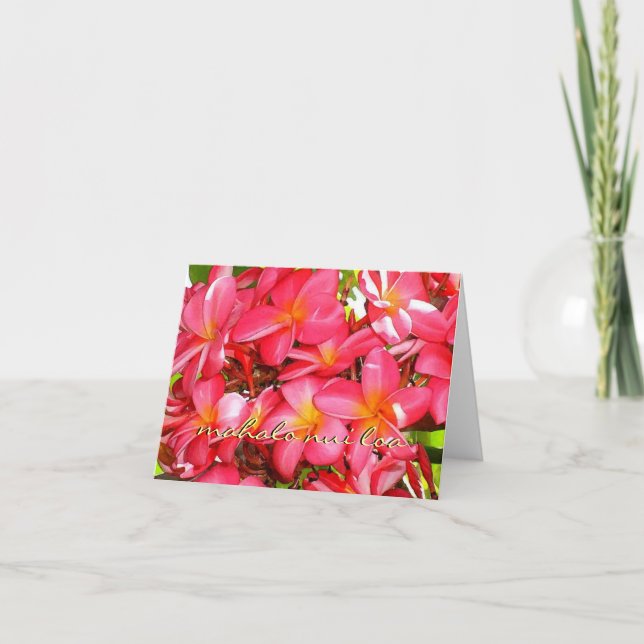 Thank You Plumeria Card (Front)