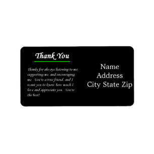 *THANK YOU* POEM ADDRESS LABEL