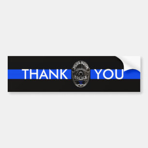 THANK YOU POLICE BUMPER STICKER