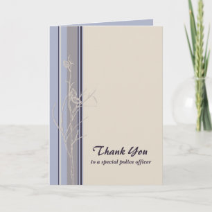 Thank You Police Officer Card