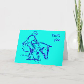 Thank You Pony! Card- Aqua Card