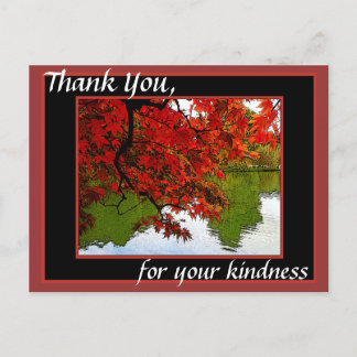 Thank You Post Cards Fall Scene