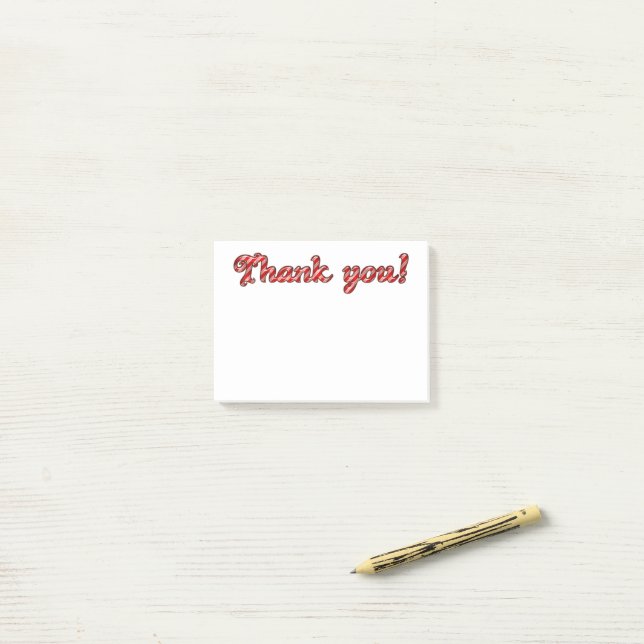 Thank You Post-it Notes (On Desk)