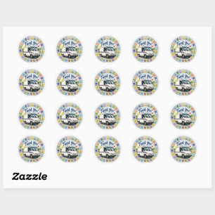 Thank you postal workers appreciation classic round sticker