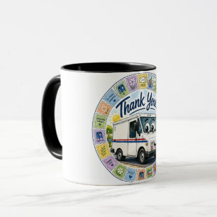 Thank you postal workers appreciation mug