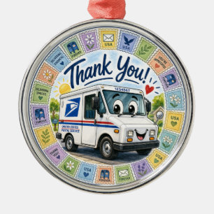 Thank you Postal Workers  Metal Ornament