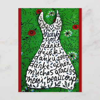 thank you  postcard