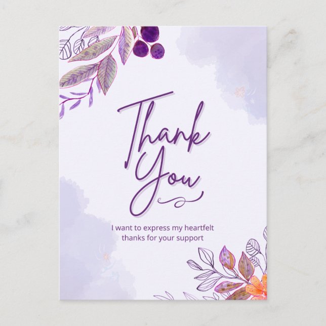 Thank you postcard (Front)