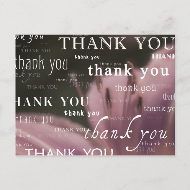thank you : postcard (Front)