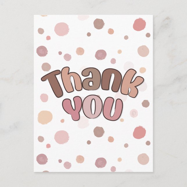 Thank you  postcard (Front)