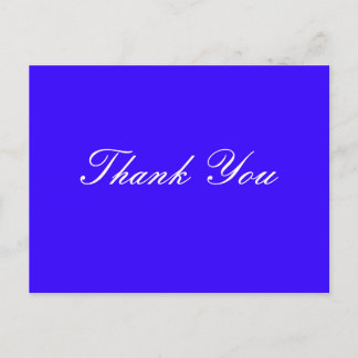 Thank You Postcard