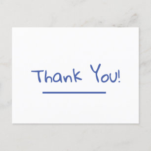 Thank you postcard