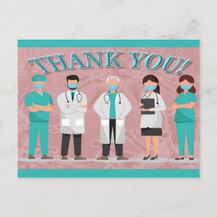 Thank You Postcard for Hospital Staff