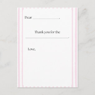 Thank you postcard for Kids