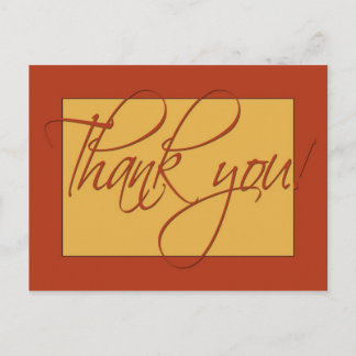 Thank you postcard! postcard