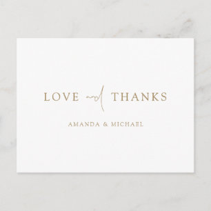 Thank You Postcards for Wedding Guests and Gifts