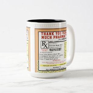 Thank You Prescription Two-Tone Coffee Mug