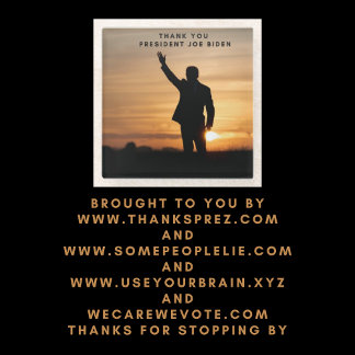 Thank you President Joe Biden Glass Coaster