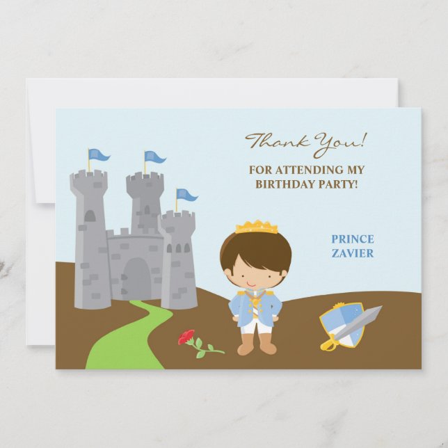 Thank You Prince Flat Card (Front)