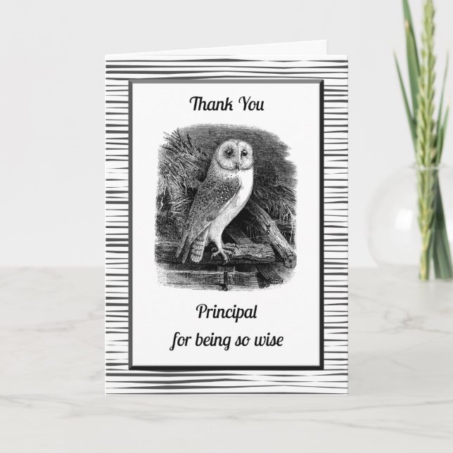Thank You Principal for Being So Wise (Front)