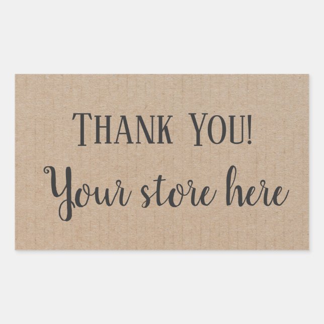 Thank you Product Modern Hipster Craft Sticker (Front)