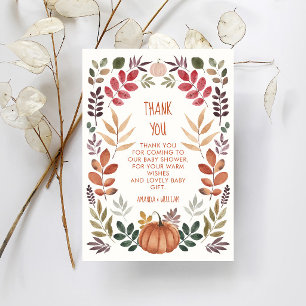 Thank You Pumpkin Fall Baby Shower