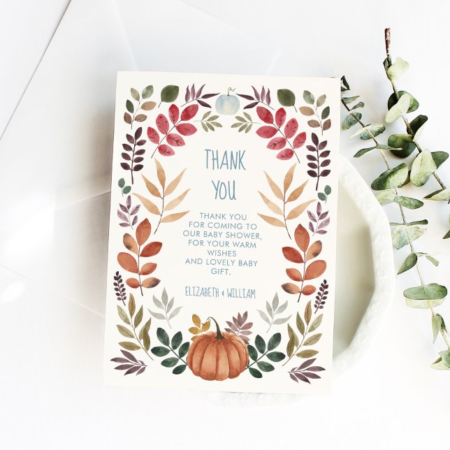 Thank You Pumpkin Fall Baby Shower (Creator Uploaded)
