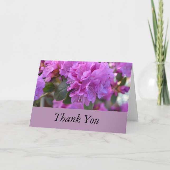 Thank You Purple Azaleas (Front)